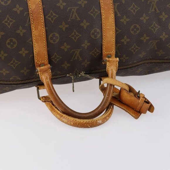 LOUIS VUITTON Monogram Keepall 60 Boston Bag M41422 LV Auth 146300 - Picture 8 of 16